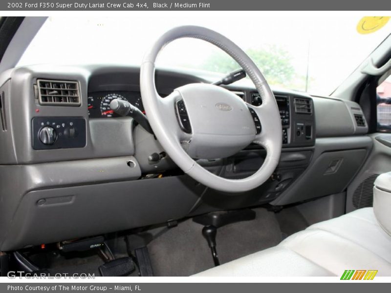 Black / Medium Flint 2002 Ford F350 Super Duty Lariat Crew Cab 4x4