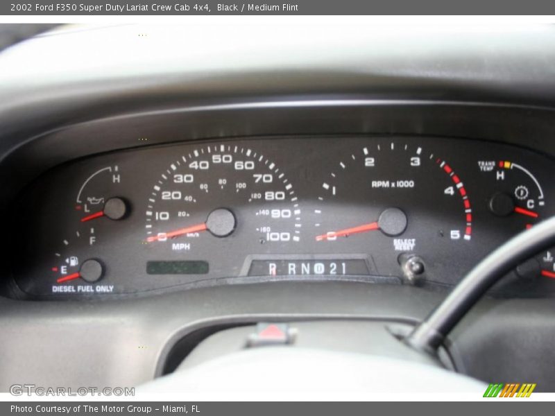 Black / Medium Flint 2002 Ford F350 Super Duty Lariat Crew Cab 4x4