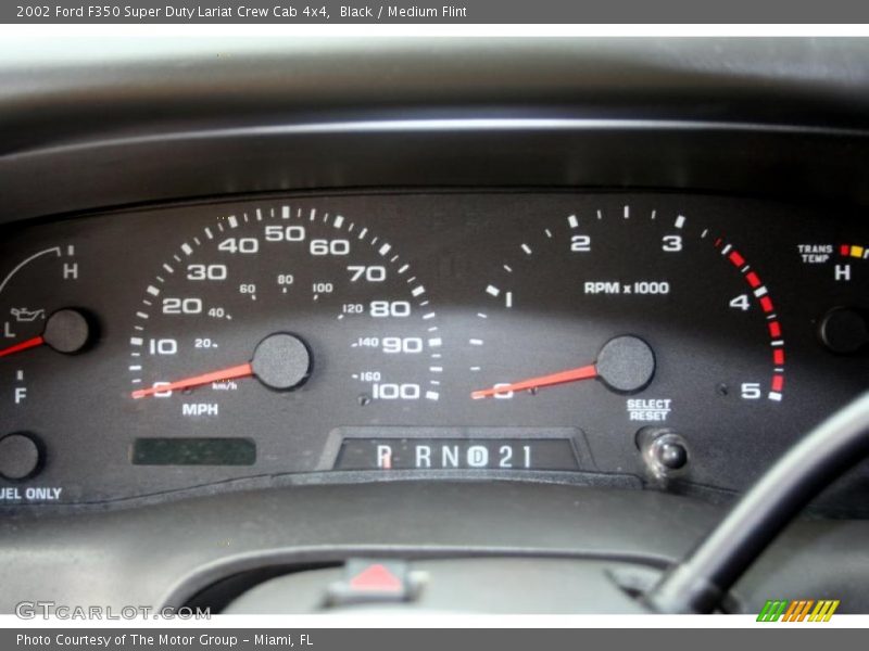 Black / Medium Flint 2002 Ford F350 Super Duty Lariat Crew Cab 4x4