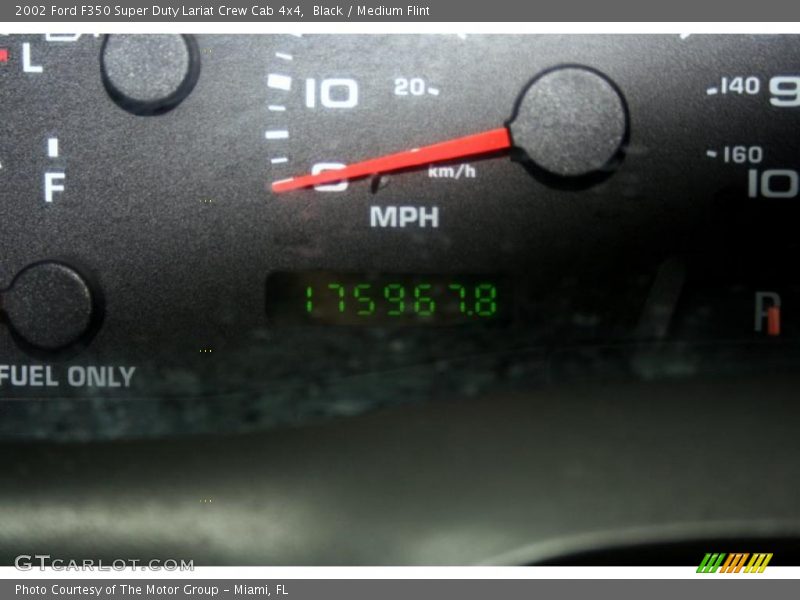 Black / Medium Flint 2002 Ford F350 Super Duty Lariat Crew Cab 4x4