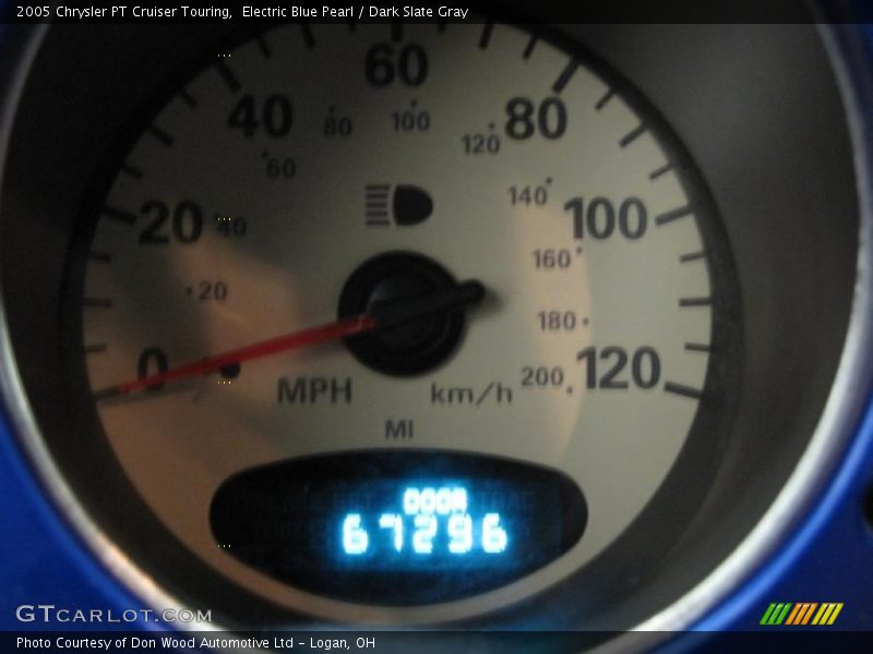 Electric Blue Pearl / Dark Slate Gray 2005 Chrysler PT Cruiser Touring