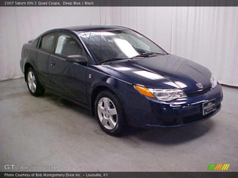 Deep Blue / Black 2007 Saturn ION 2 Quad Coupe