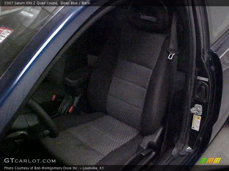Deep Blue / Black 2007 Saturn ION 2 Quad Coupe