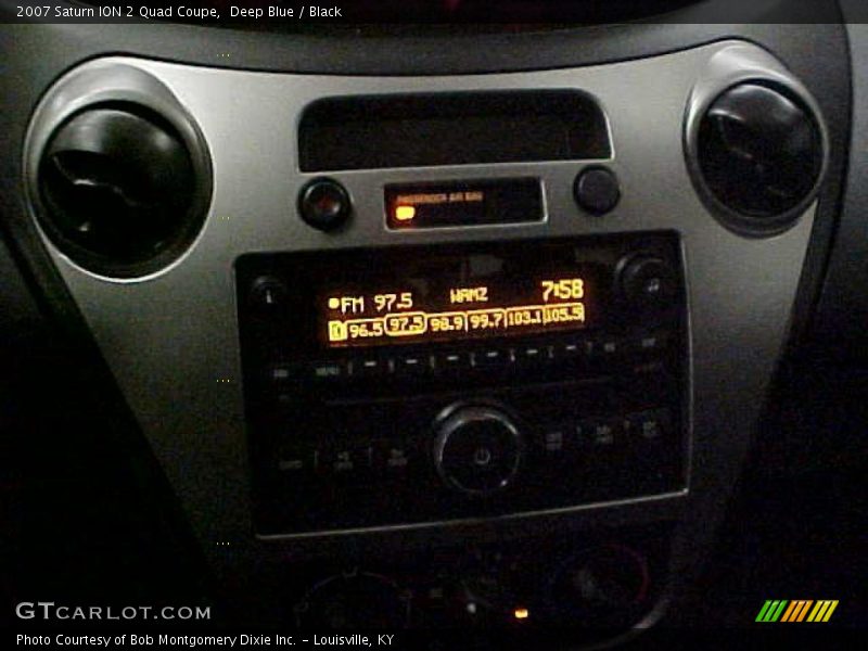 Deep Blue / Black 2007 Saturn ION 2 Quad Coupe