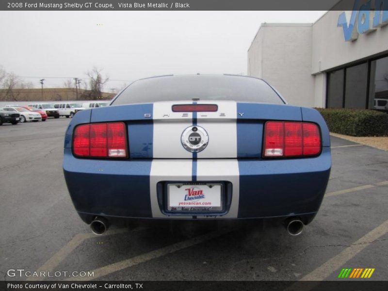 Vista Blue Metallic / Black 2008 Ford Mustang Shelby GT Coupe