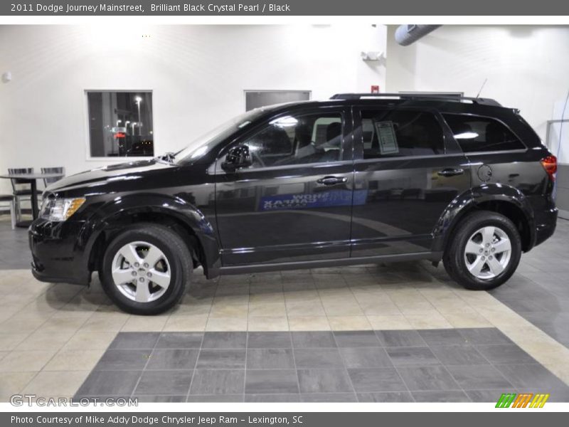 Brilliant Black Crystal Pearl / Black 2011 Dodge Journey Mainstreet