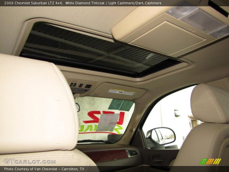 White Diamond Tintcoat / Light Cashmere/Dark Cashmere 2009 Chevrolet Suburban LTZ 4x4