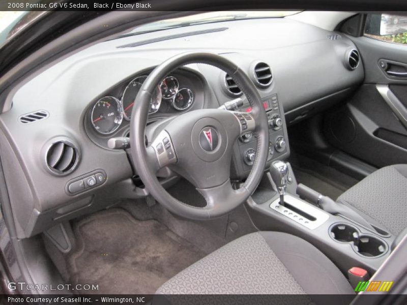 Black / Ebony Black 2008 Pontiac G6 V6 Sedan
