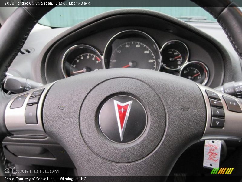Black / Ebony Black 2008 Pontiac G6 V6 Sedan