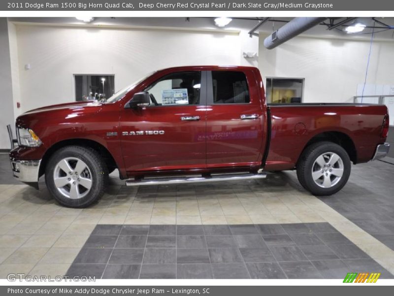 Deep Cherry Red Crystal Pearl / Dark Slate Gray/Medium Graystone 2011 Dodge Ram 1500 Big Horn Quad Cab