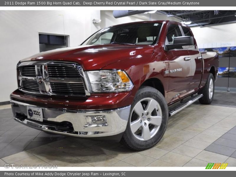 Deep Cherry Red Crystal Pearl / Dark Slate Gray/Medium Graystone 2011 Dodge Ram 1500 Big Horn Quad Cab