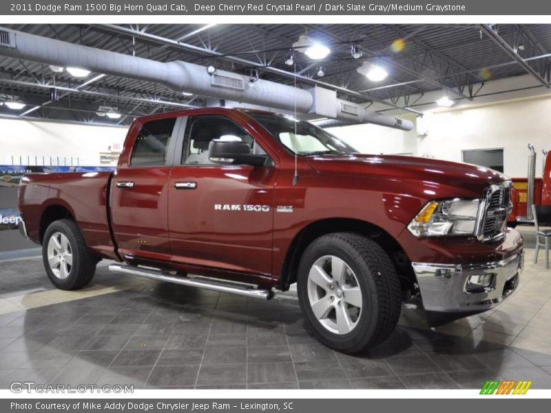 Deep Cherry Red Crystal Pearl / Dark Slate Gray/Medium Graystone 2011 Dodge Ram 1500 Big Horn Quad Cab