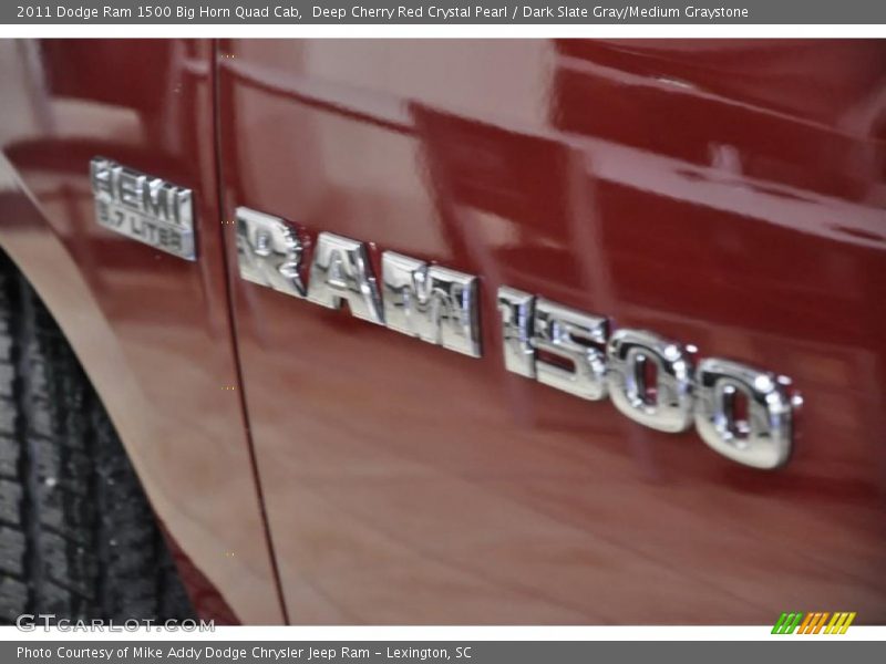 Deep Cherry Red Crystal Pearl / Dark Slate Gray/Medium Graystone 2011 Dodge Ram 1500 Big Horn Quad Cab