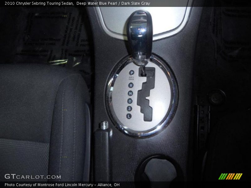 Deep Water Blue Pearl / Dark Slate Gray 2010 Chrysler Sebring Touring Sedan