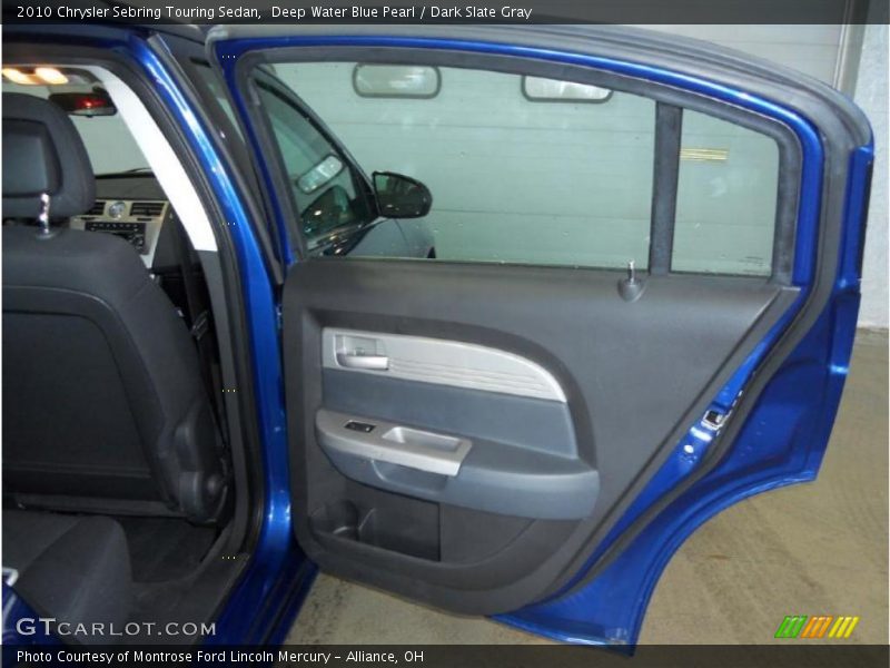 Deep Water Blue Pearl / Dark Slate Gray 2010 Chrysler Sebring Touring Sedan