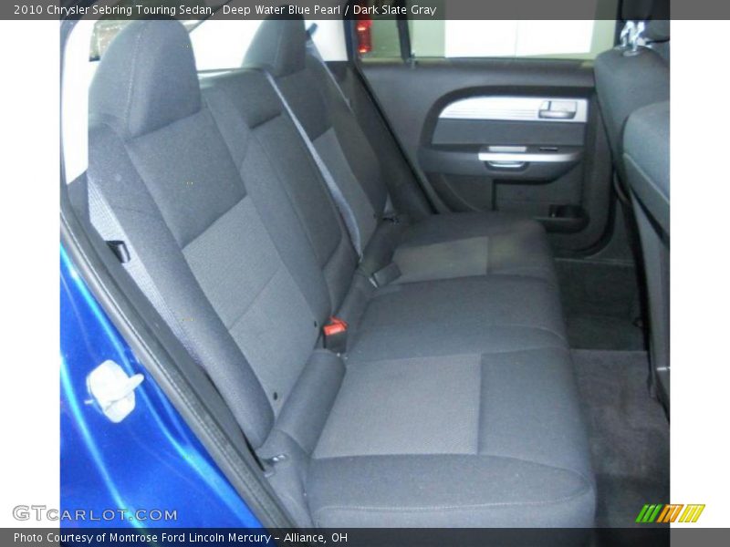 Deep Water Blue Pearl / Dark Slate Gray 2010 Chrysler Sebring Touring Sedan