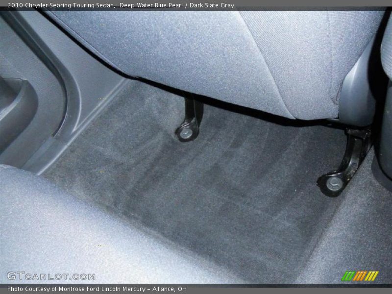Deep Water Blue Pearl / Dark Slate Gray 2010 Chrysler Sebring Touring Sedan