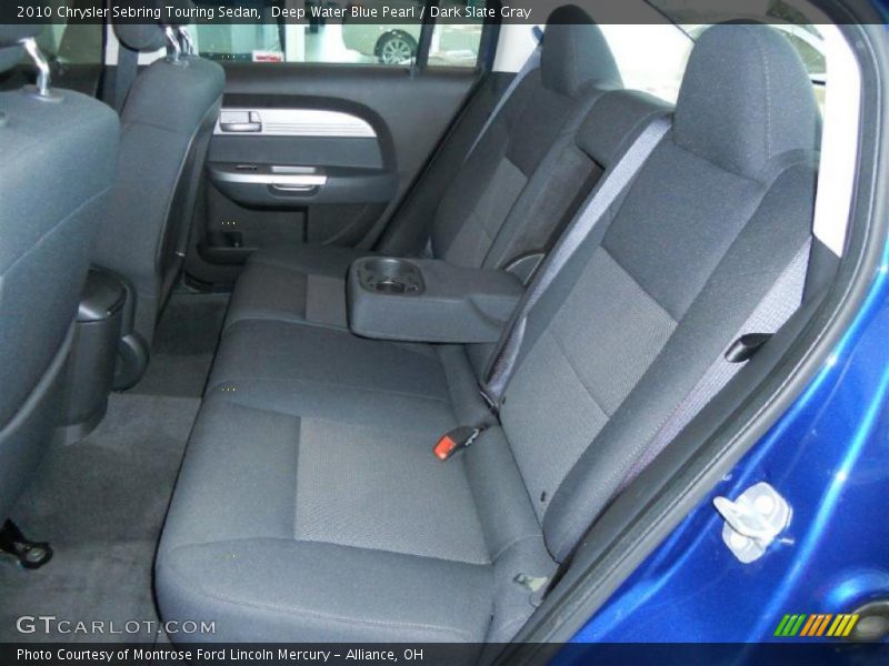 Deep Water Blue Pearl / Dark Slate Gray 2010 Chrysler Sebring Touring Sedan