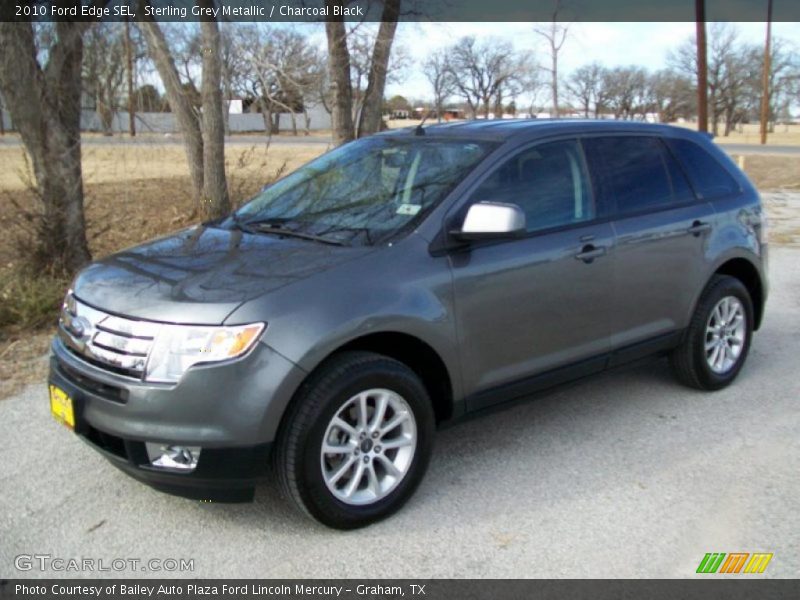 Sterling Grey Metallic / Charcoal Black 2010 Ford Edge SEL