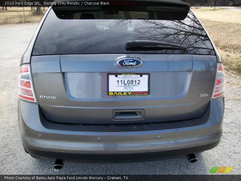 Sterling Grey Metallic / Charcoal Black 2010 Ford Edge SEL