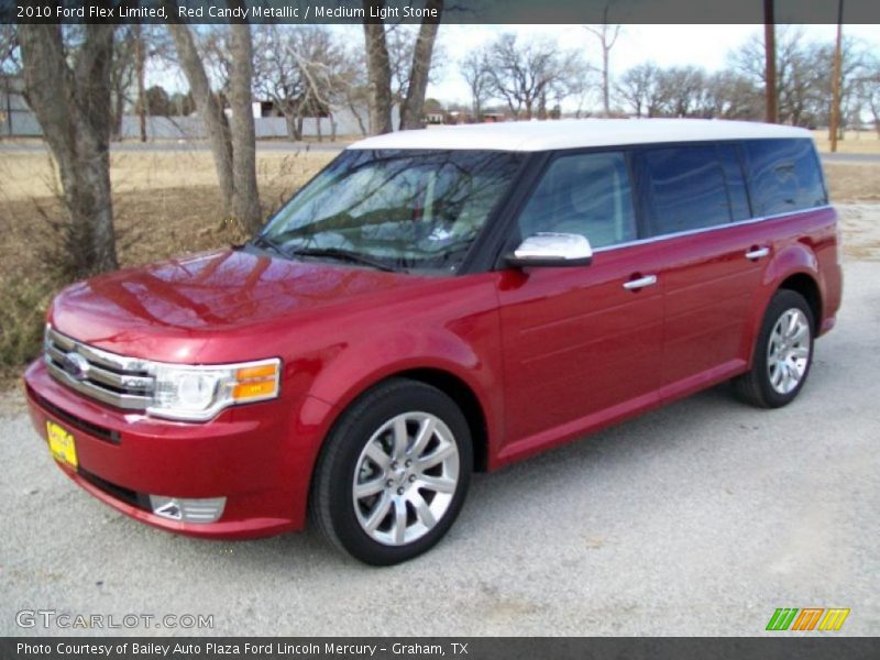 Red Candy Metallic / Medium Light Stone 2010 Ford Flex Limited