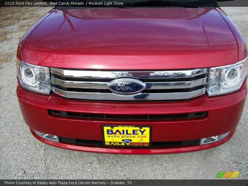 Red Candy Metallic / Medium Light Stone 2010 Ford Flex Limited