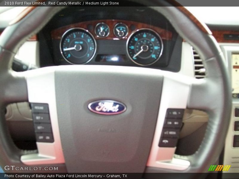 Red Candy Metallic / Medium Light Stone 2010 Ford Flex Limited