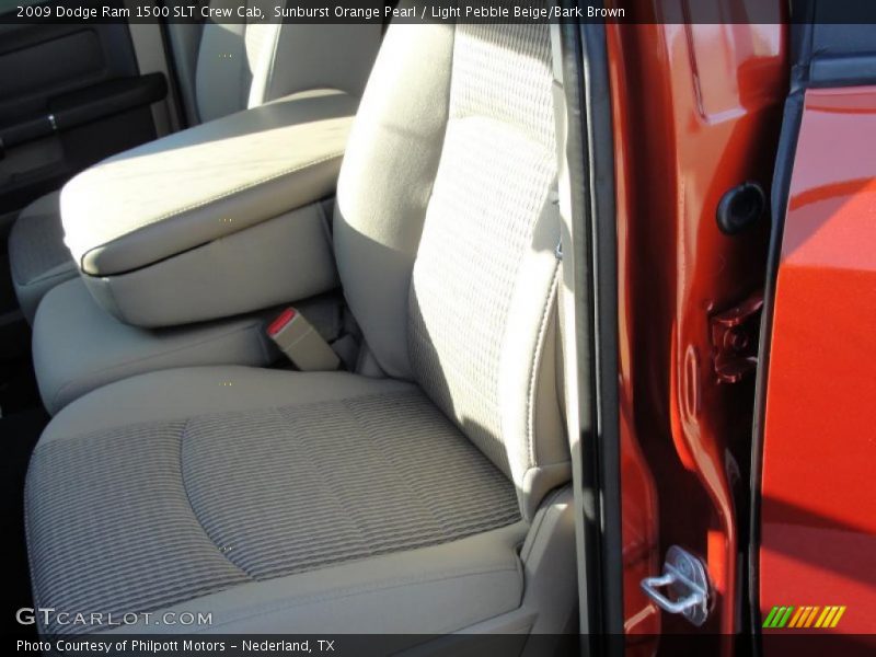 Sunburst Orange Pearl / Light Pebble Beige/Bark Brown 2009 Dodge Ram 1500 SLT Crew Cab