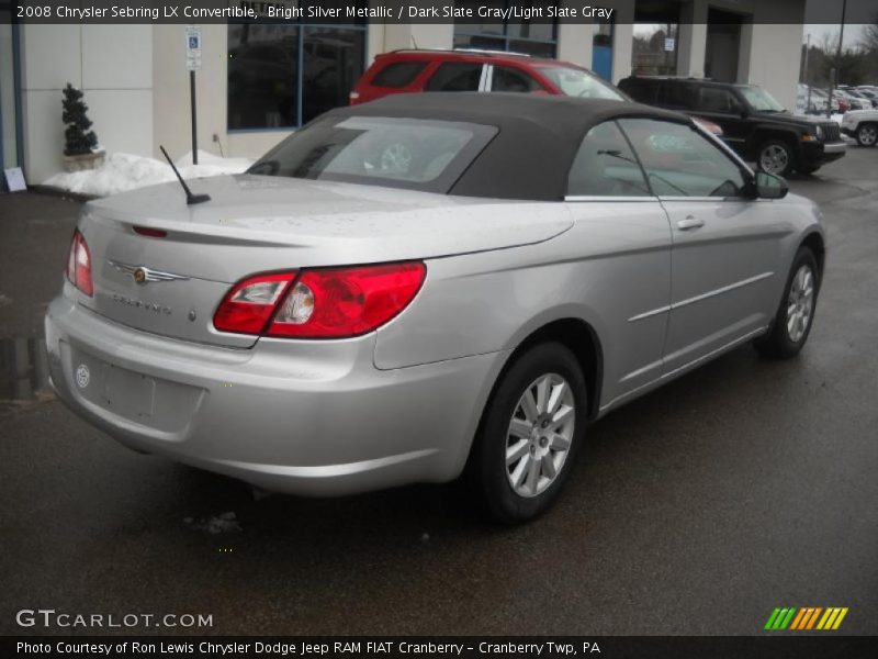 Bright Silver Metallic / Dark Slate Gray/Light Slate Gray 2008 Chrysler Sebring LX Convertible