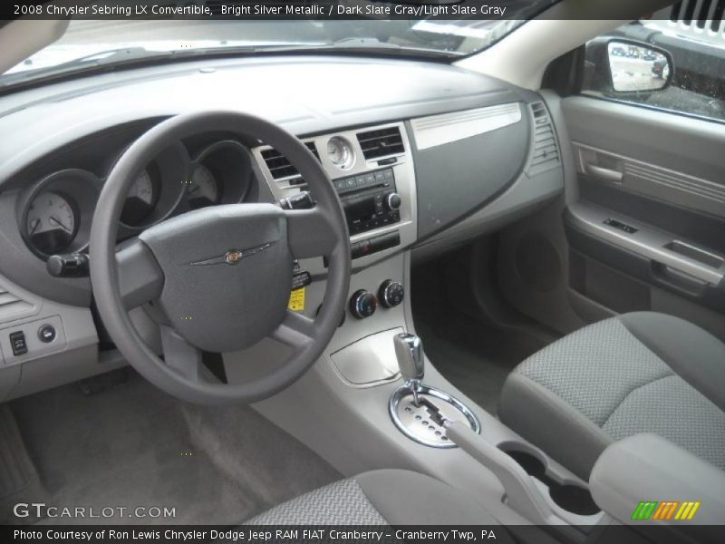 Bright Silver Metallic / Dark Slate Gray/Light Slate Gray 2008 Chrysler Sebring LX Convertible