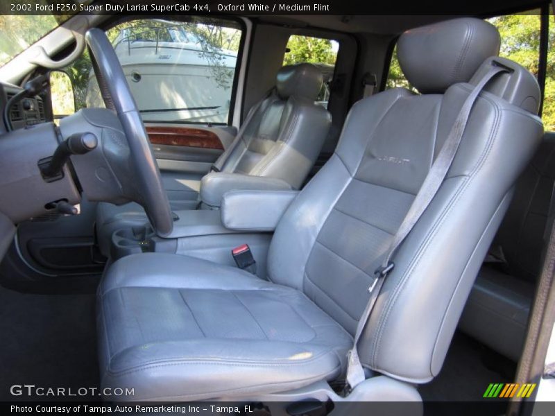  2002 F250 Super Duty Lariat SuperCab 4x4 Medium Flint Interior