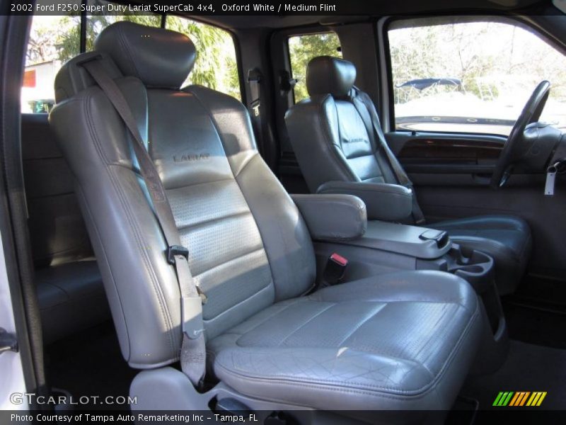  2002 F250 Super Duty Lariat SuperCab 4x4 Medium Flint Interior