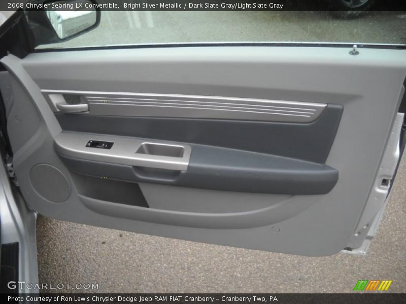 Bright Silver Metallic / Dark Slate Gray/Light Slate Gray 2008 Chrysler Sebring LX Convertible