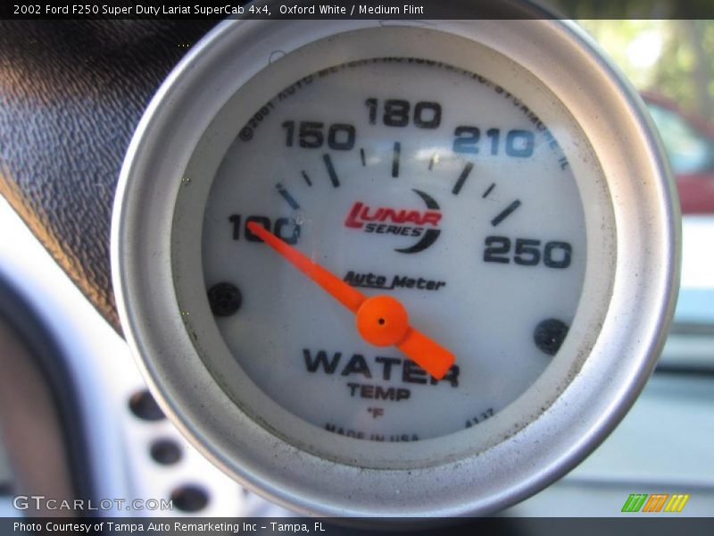 Oxford White / Medium Flint 2002 Ford F250 Super Duty Lariat SuperCab 4x4