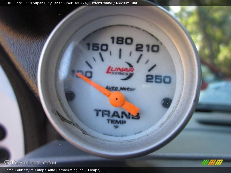 Oxford White / Medium Flint 2002 Ford F250 Super Duty Lariat SuperCab 4x4