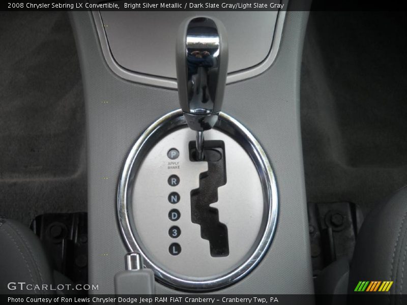 Bright Silver Metallic / Dark Slate Gray/Light Slate Gray 2008 Chrysler Sebring LX Convertible
