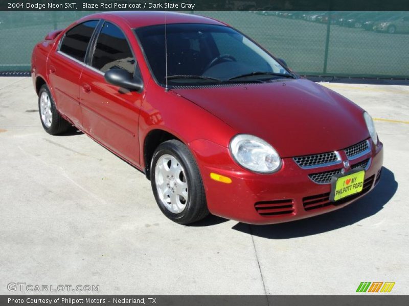 Blaze Red Pearlcoat / Dark Slate Gray 2004 Dodge Neon SXT