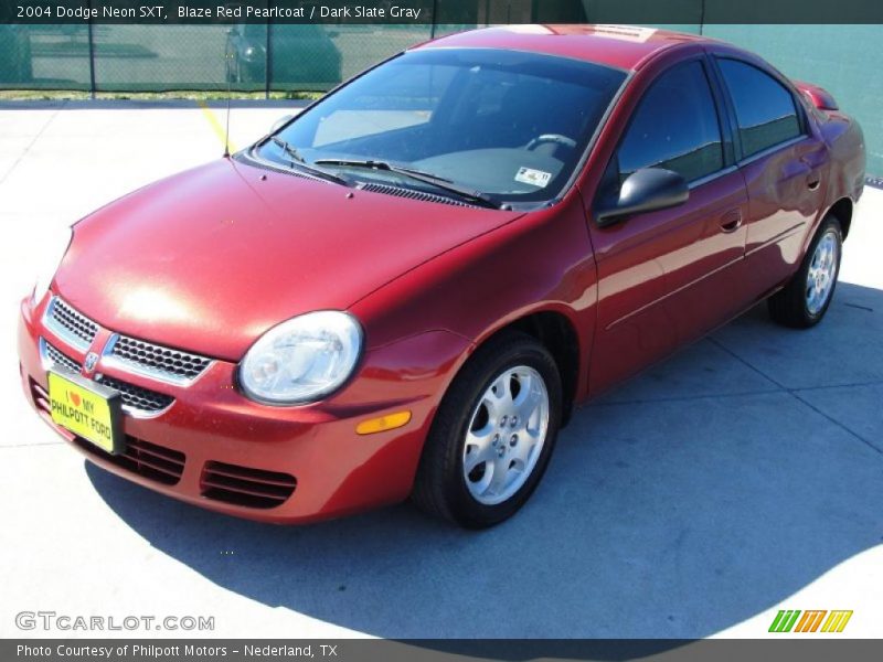 Blaze Red Pearlcoat / Dark Slate Gray 2004 Dodge Neon SXT