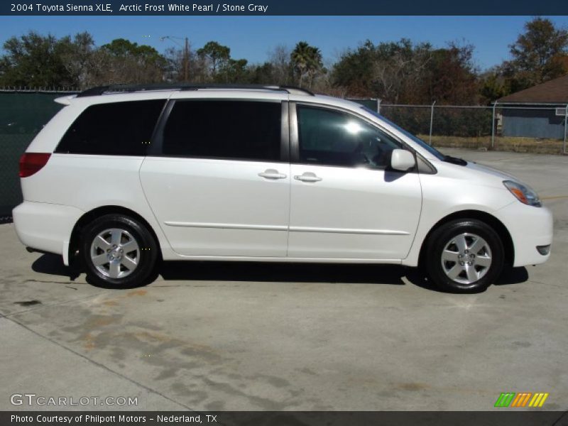 Arctic Frost White Pearl / Stone Gray 2004 Toyota Sienna XLE