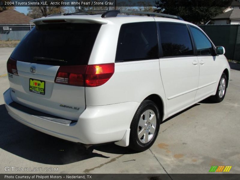 Arctic Frost White Pearl / Stone Gray 2004 Toyota Sienna XLE