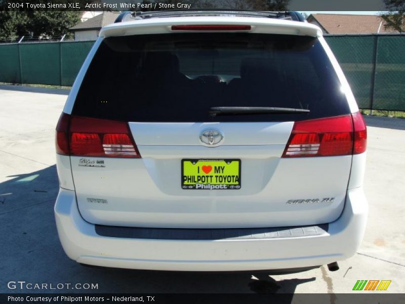 Arctic Frost White Pearl / Stone Gray 2004 Toyota Sienna XLE