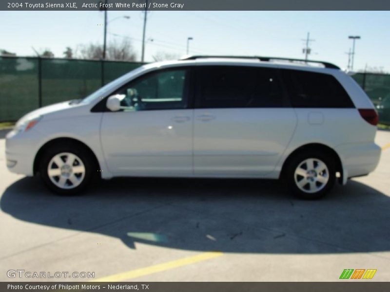 Arctic Frost White Pearl / Stone Gray 2004 Toyota Sienna XLE
