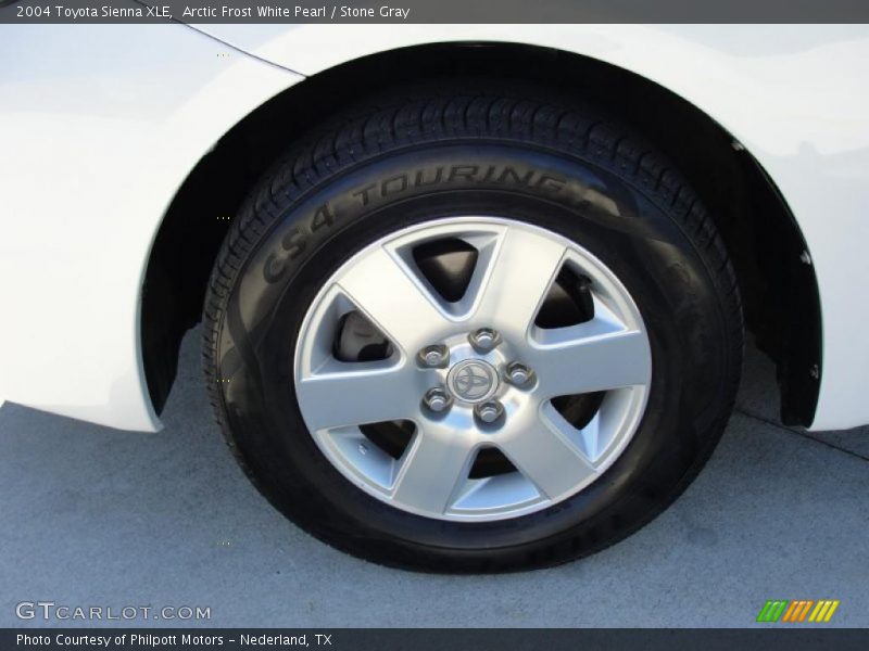 Arctic Frost White Pearl / Stone Gray 2004 Toyota Sienna XLE
