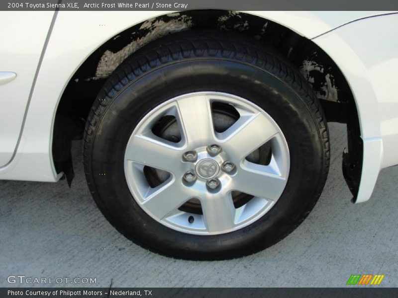 Arctic Frost White Pearl / Stone Gray 2004 Toyota Sienna XLE