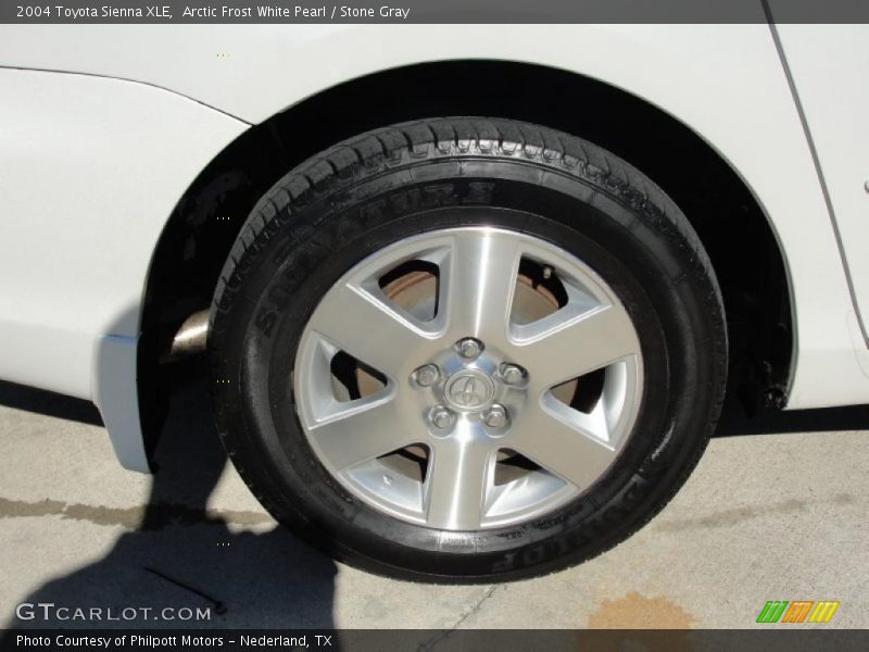 Arctic Frost White Pearl / Stone Gray 2004 Toyota Sienna XLE