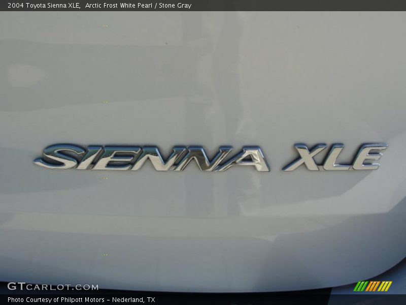 Arctic Frost White Pearl / Stone Gray 2004 Toyota Sienna XLE