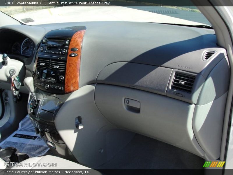 Arctic Frost White Pearl / Stone Gray 2004 Toyota Sienna XLE