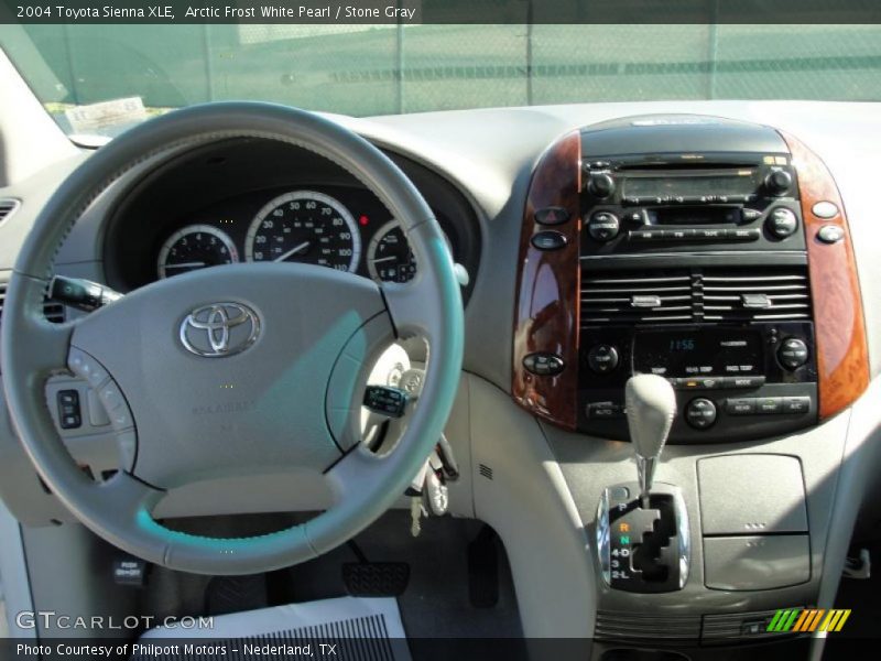 Arctic Frost White Pearl / Stone Gray 2004 Toyota Sienna XLE