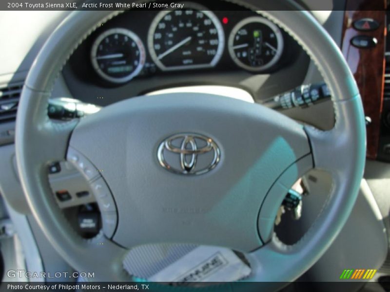 Arctic Frost White Pearl / Stone Gray 2004 Toyota Sienna XLE