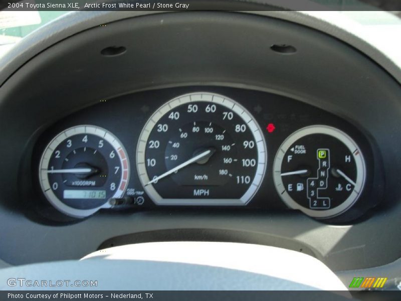 Arctic Frost White Pearl / Stone Gray 2004 Toyota Sienna XLE